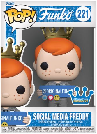 Figurine Funko Pop Freddy Funko #221 Réseaux Sociaux Freddy