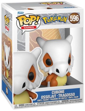 Figurine Funko Pop Pokémon #596 Cubone - Osselait - Tragosso (EMEA)