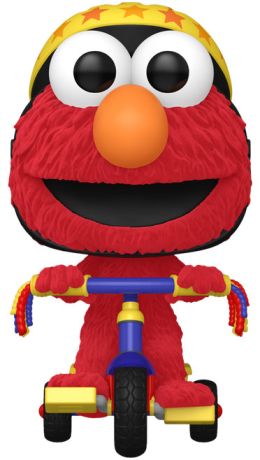 Figurine Funko Pop Sesame Street #309 Elmo sur son vélo - Flocked