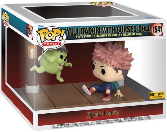 Figurine Funko Pop Jujutsu Kaisen #1541 Yuji Itadori avec Poupée Maudite - Moment