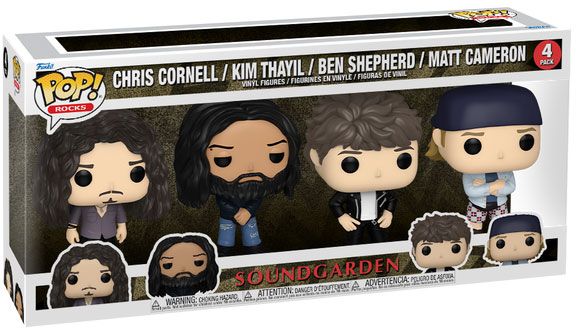 Figurine Funko Pop Soundgarden Chris Cornell / Kim Thayil / Ben Shepherd / Matt Cameron - Pack