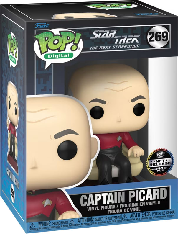 Figurine Pop Star Trek #269 pas cher : Capitain Picard - Digital Pop
