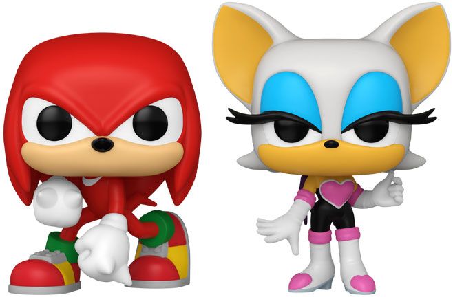 Figurine Funko Pop Sonic le Hérisson Knuckles & Rouge - Pack