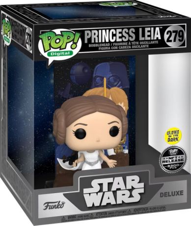 Figurine Funko Pop Star Wars 4 : Un nouvel espoir #279 Princesse Leia - Digital Pop