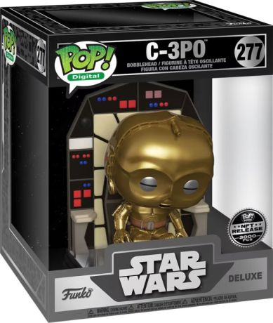Figurine Funko Pop Star Wars 4 : Un nouvel espoir #277 C-3PO - Digital Pop