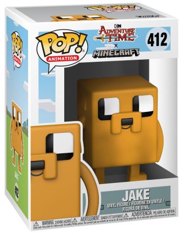 Figurine Funko Pop Adventure Time #412 Jake le chien - Style Minecraft