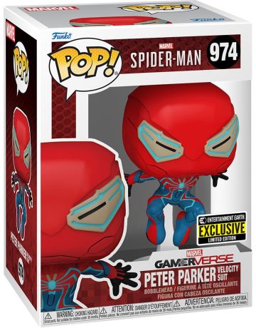 Figurine Funko Pop Spider-Man Gamerverse [Marvel] #974 Peter Parker (Costume Vélocité)