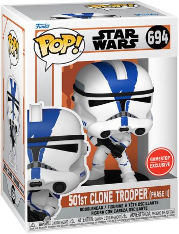 Figurine Funko Pop Star Wars : Le Mandalorien #694 501st Clone Trooper (Phase II)