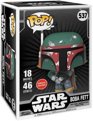 Figurine Funko Pop Star Wars 5 : L'Empire Contre-Attaque #537 Boba Fett (Armure Endommagée) - 46 cm