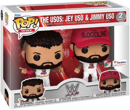 Figurine Funko Pop WWE The Usos : Jey Uso & Jimmy Uso - Pack