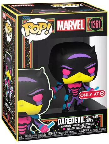 Figurine Funko Pop Marvel Comics #1361 Daredevil (En Disgrâce) - Black Light