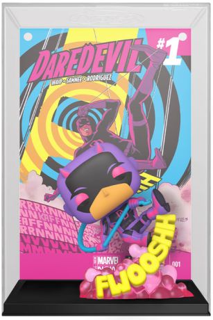 Figurine Funko Pop Marvel Comics #52 Daredevil (Black Light) - Comic Cover