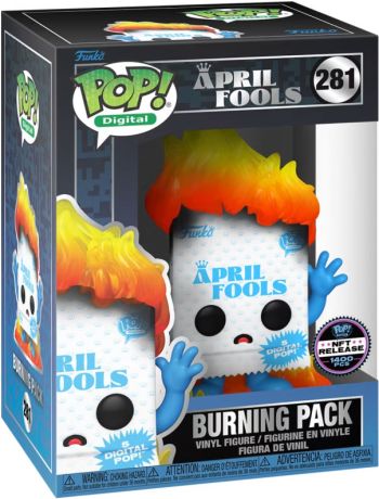 Figurine Funko Pop Freddy Funko #281 Pack en Feu (Poisson d'avril) - Digital Pop