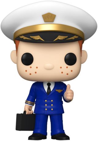 Figurine Funko Pop Freddy Funko Freddy Funko en Uniforme de Pilote