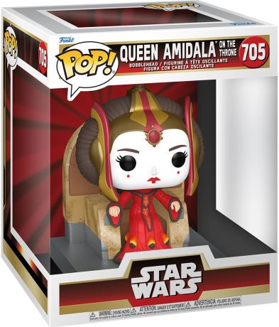 Figurine Funko Pop Star Wars 1 : La Menace fantôme #705 Reine Amidala sur le Trône