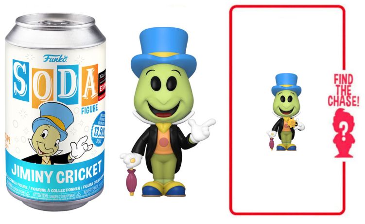 Figurine Funko Soda Pinocchio  Jiminy Cricket (Canette Bleue)