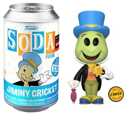 Figurine Funko Soda Pinocchio  Jiminy Cricket (Canette Bleue) [Chase]