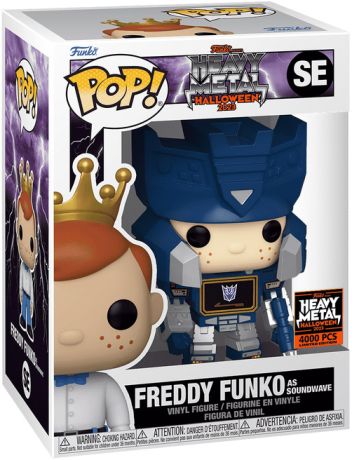 Figurine Funko Pop Freddy Funko Freddy Funko en Soundwave (Heavy Metal)