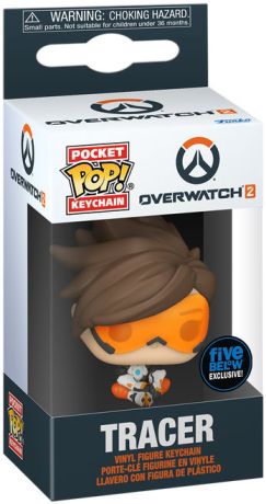 Figurine Funko Pop Overwatch 2 Tracer - Porte-clés