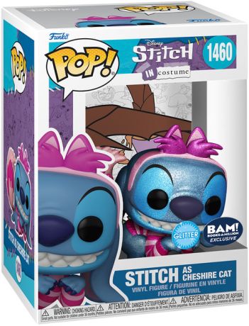 Figurine Funko Pop Lilo et Stitch [Disney] #1460 Stitch en Chat du Cheshire - Glitter