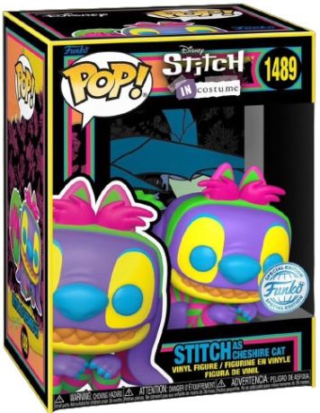 Figurine Funko Pop Lilo et Stitch [Disney] #1489 Stitch en Chat du Cheshire - Black Light