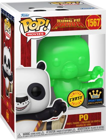 Figurine Funko Pop Kung Fu Panda #1567 Po - Translucide [Chase]