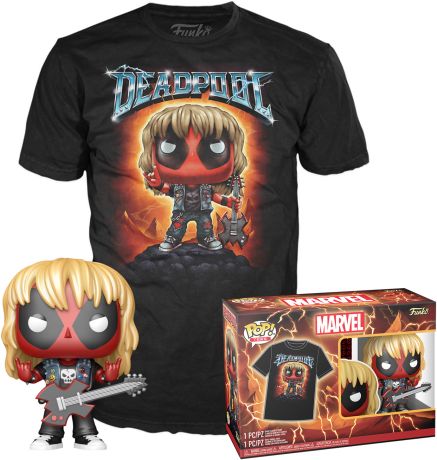 Figurine Funko Pop Deadpool [Marvel] #1343 Heavy Metal Deadpool (Métalique) - T-shirt