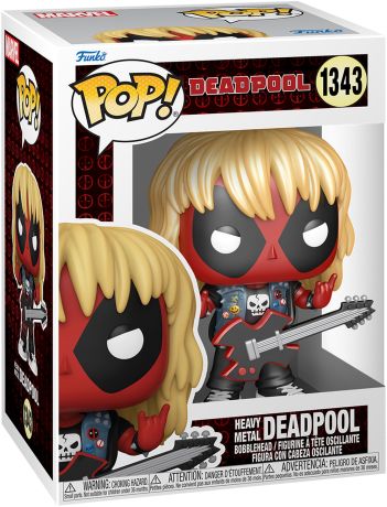 Figurine Funko Pop Deadpool [Marvel] #1343 Heavy Metal Deadpool (Métalique) - T-shirt