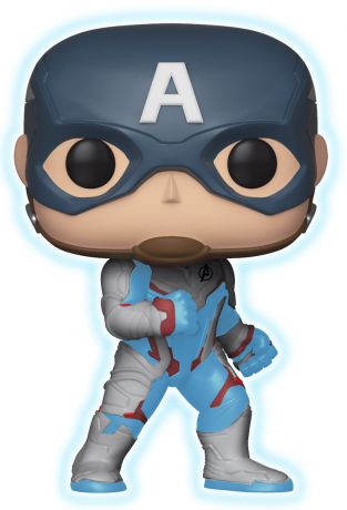 Figurine Funko Pop Avengers : Endgame [Marvel] #450 Captain American - Brillant dans le noir