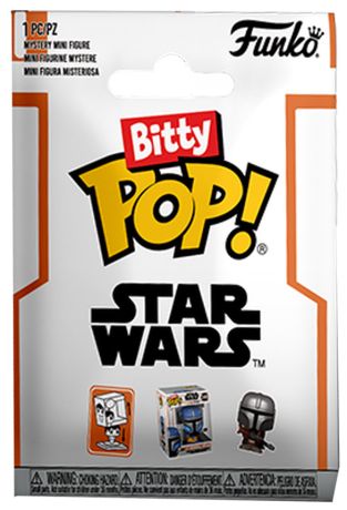 Figurine Funko Pop Star Wars : Le Mandalorien Bitty Pop à l'unité