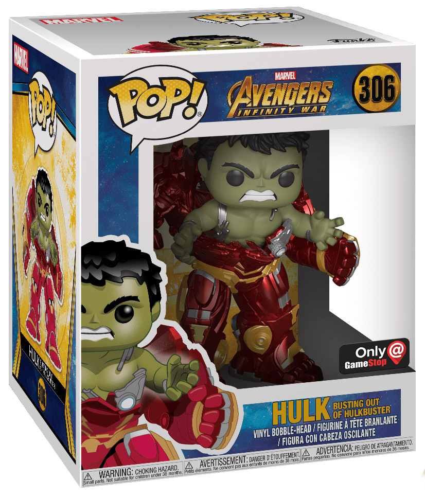 Figurine Pop Avengers : Infinity War [Marvel] #306 pas cher : Hulk