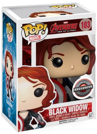 Figurine Funko Pop Avengers : L'Ère d'Ultron [Marvel] #103 Black Widow avec un bouclier
