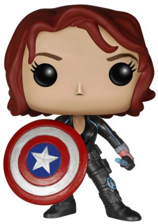 Figurine Funko Pop Avengers : L'Ère d'Ultron [Marvel] #103 Black Widow avec un bouclier