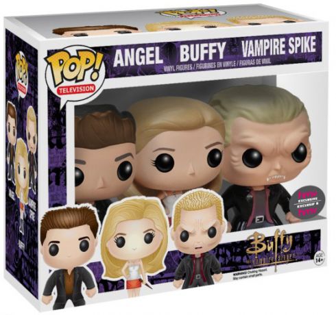 Figurine Funko Pop Buffy contre les vampires Buffy, Angel, Spike - Pack de 3