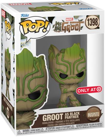 Figurine Funko Pop Nous sommes Groot [Marvel] #1398 Groot en Black Panther