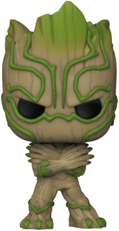 Figurine Funko Pop Nous sommes Groot [Marvel] #1398 Groot en Black Panther