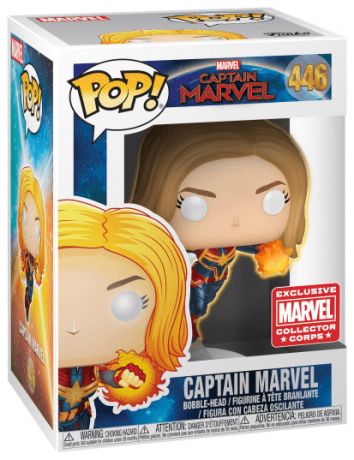 Figurine Funko Pop Captain Marvel [Marvel] #446 Captain Marvel - brillant dans le noir