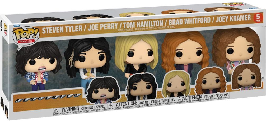 Figurine Funko Pop Aerosmith Tyler / Perry / Hamilton / Whitford / Kramer - Pack
