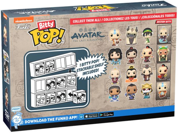 Figurine Funko Pop Avatar: le dernier maître de l'air Bitty Pop (série 1)