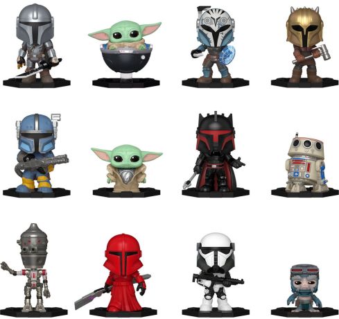 Figurine Funko Mystery Minis Star Wars : Le Mandalorien Star Wars : Le Mandalorien - 12 Figurines
