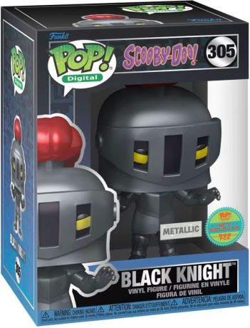 Figurine Funko Pop Scooby-Doo #305 Chevalier Noir - Digital Pop