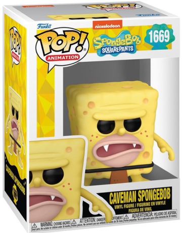 Figurine Funko Pop Bob l'Eponge #1669 Bob l'Eponge Homme des cavernes