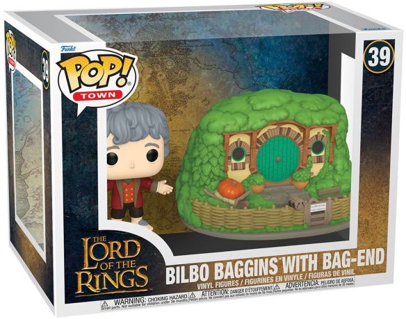 Figurine Funko Pop Le Seigneur des Anneaux #39 Bilbo Baggins avec Cul-de-Sac