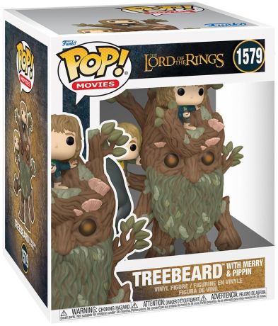 Figurine Funko Pop Le Seigneur des Anneaux #1579 Sylvebarbe avec Merry et Pippin - 15 cm
