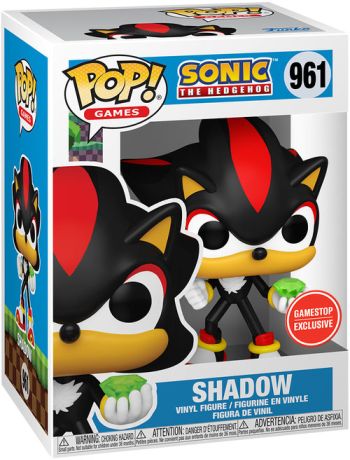 Figurine Funko Pop Sonic le Hérisson #961 Shadow avec émeraude