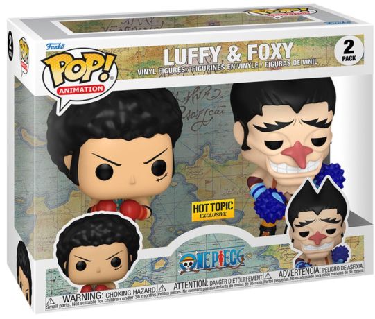Figurine Funko Pop One Piece Luffy & Foxy - Pack