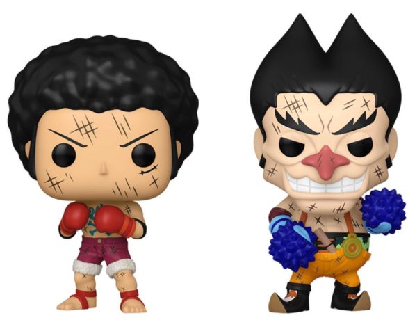 Figurine Funko Pop One Piece Luffy & Foxy - Pack [Chase]