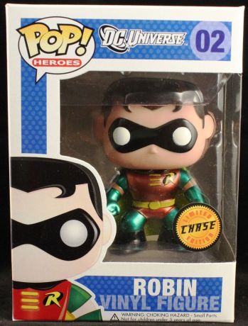 Figurine Funko Pop DC Universe #02 Robin - Métallique [Chase]