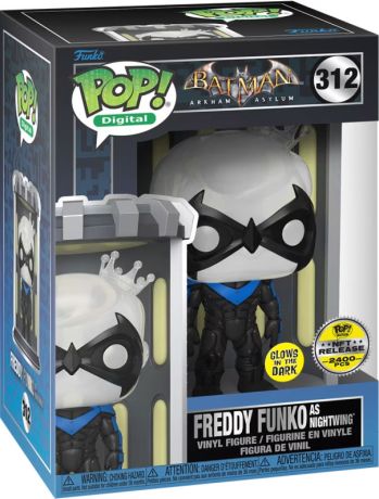 Figurine Funko Pop Batman Arkham Asylum #2400 Freddy Funko en Nightwing - Digital Pop