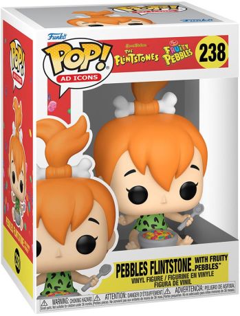 Figurine Funko Pop Icônes de Pub #238 Pépite Pierrafeu avec Fruity Pebbles